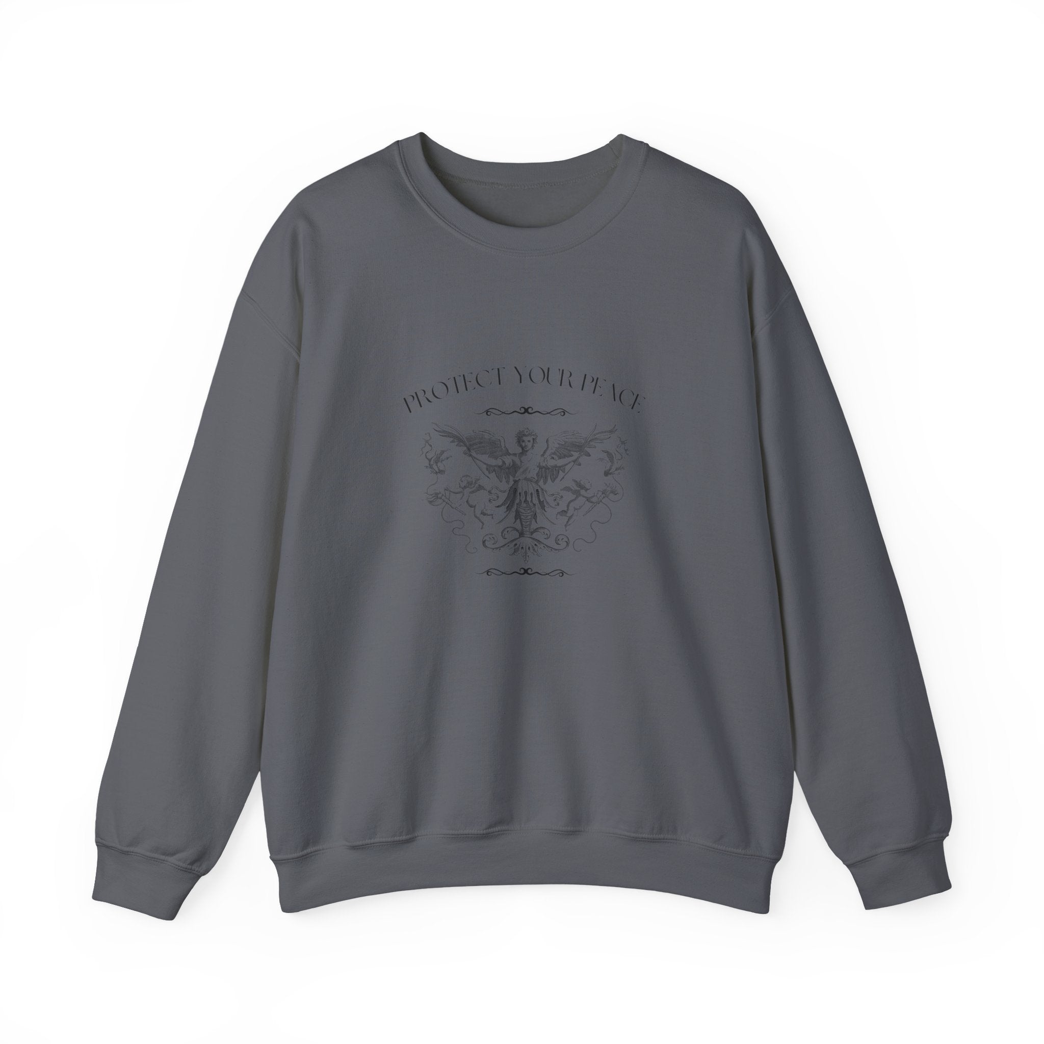 Vintage Angel Crest Sweatshirt — 'From Above' Graphic Crewneck