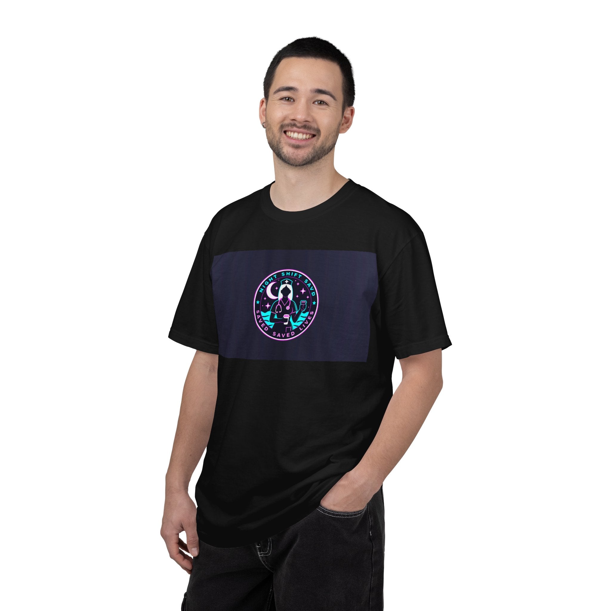 Astronaut Moon Badge T-Shirt