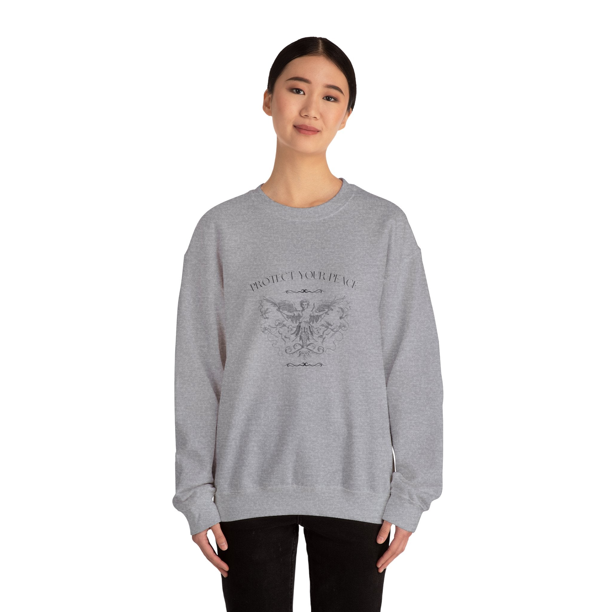 Vintage Angel Crest Sweatshirt — 'From Above' Graphic Crewneck