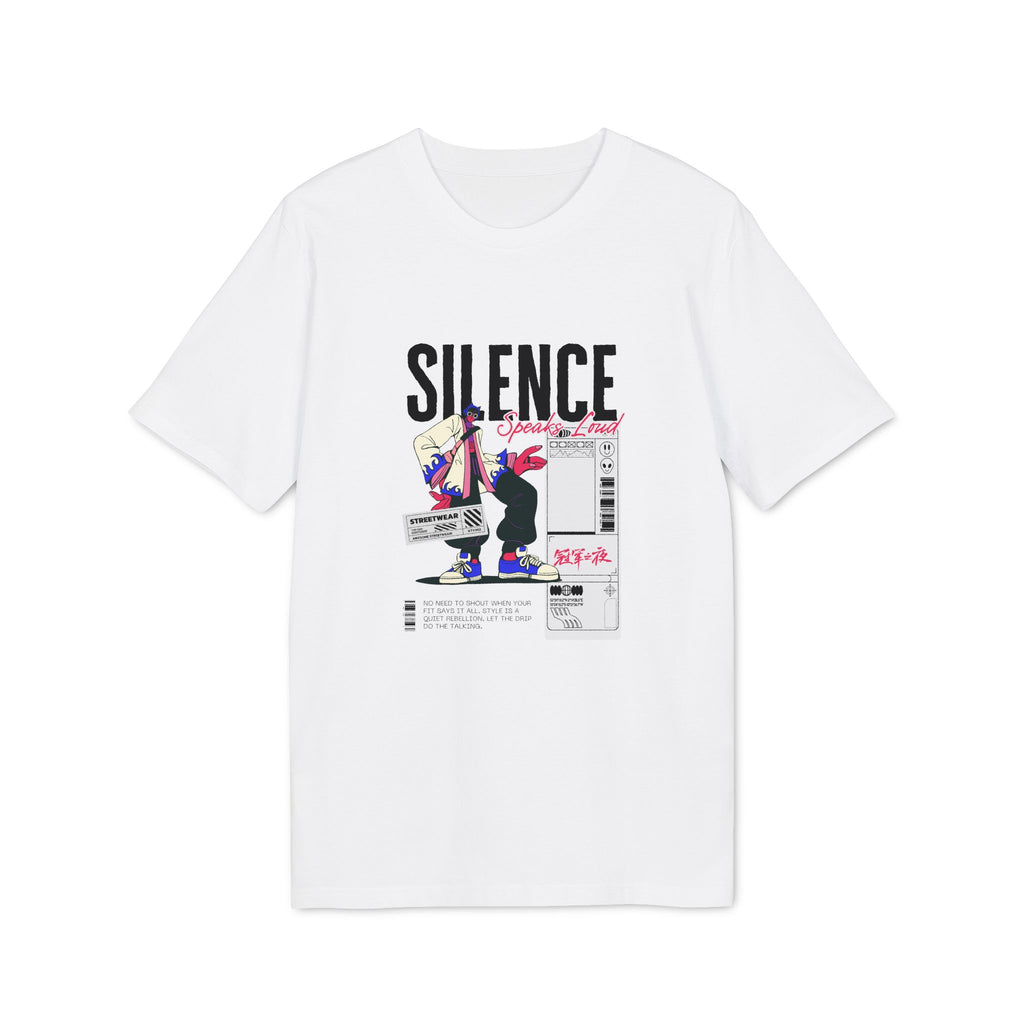Silence Graphic T-Shirt — Retro Collage Streetwear Tee