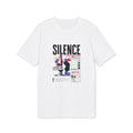 Silence Graphic T-Shirt — Retro Collage Streetwear Tee