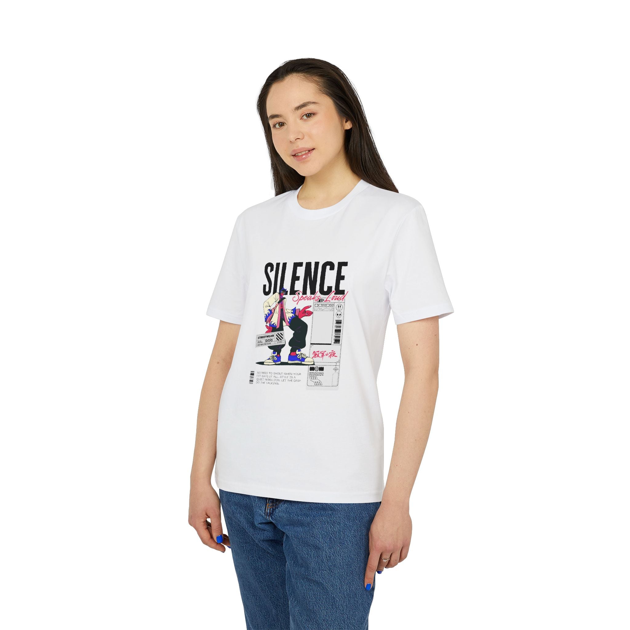 Silence Graphic T-Shirt — Retro Collage Streetwear Tee