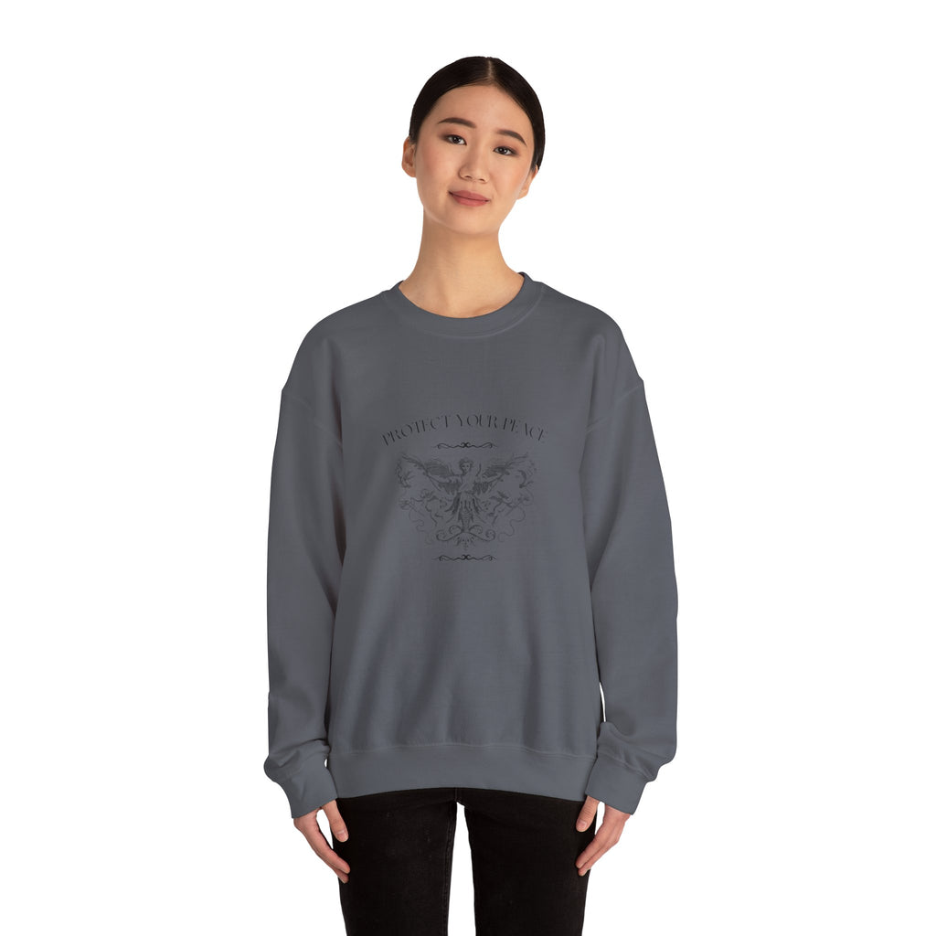 Vintage Angel Crest Sweatshirt — 'From Above' Graphic Crewneck