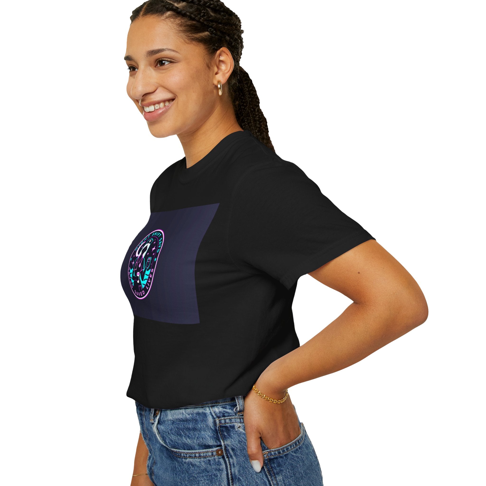 Astronaut Moon Badge T-Shirt