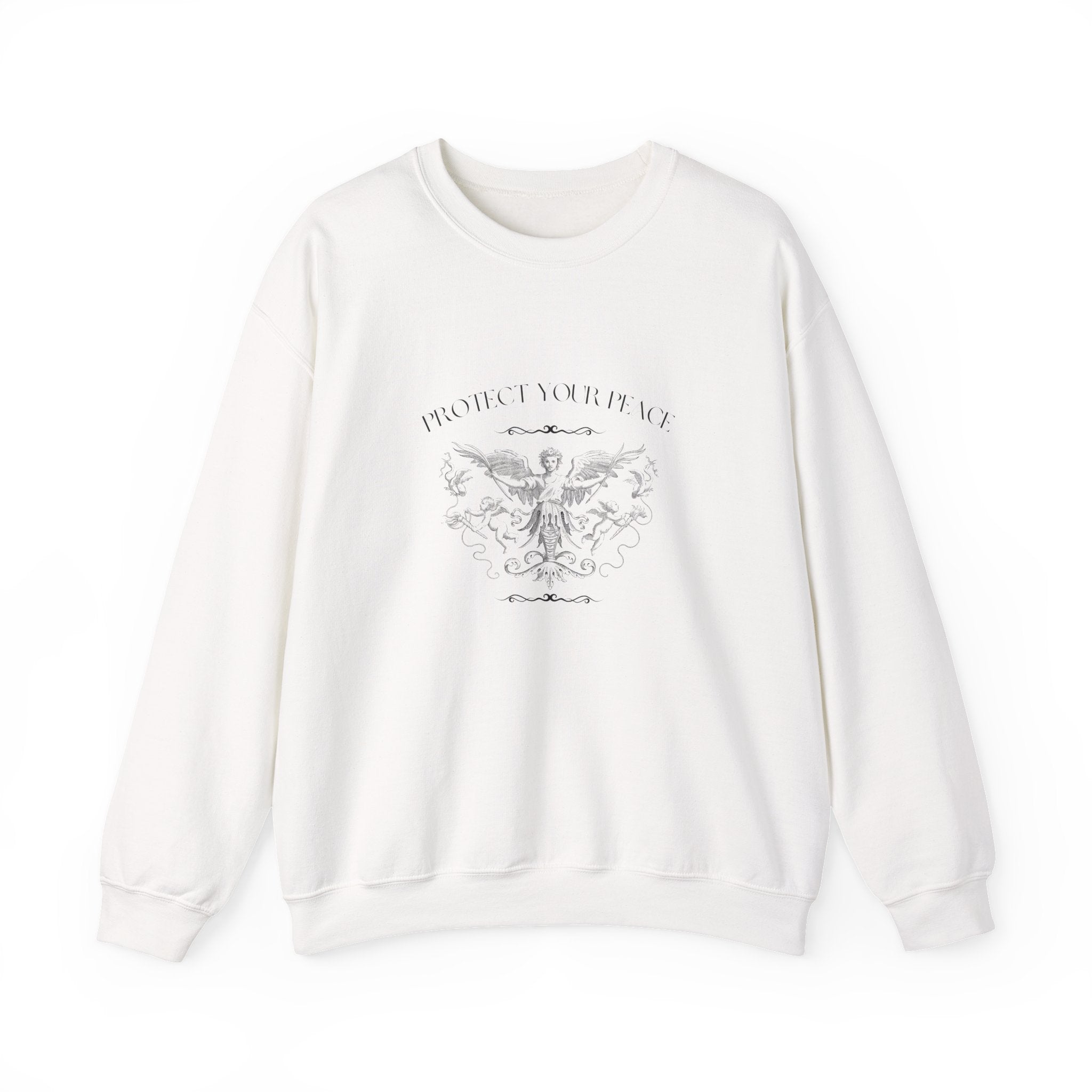 Vintage Angel Crest Sweatshirt — 'From Above' Graphic Crewneck