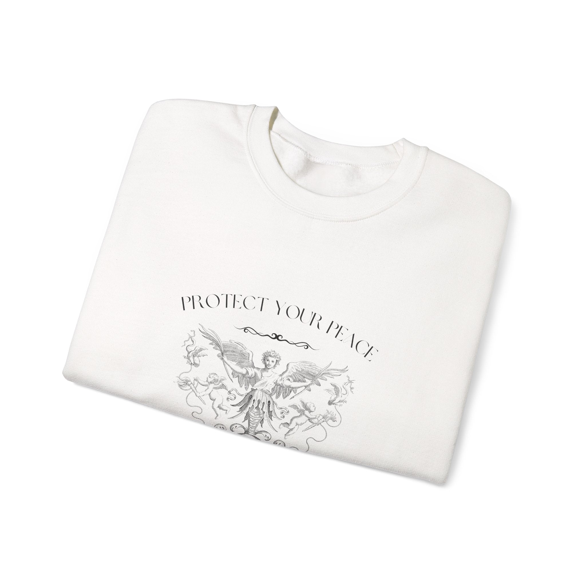Vintage Angel Crest Sweatshirt — 'From Above' Graphic Crewneck